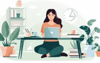 Illustration of a Blogger