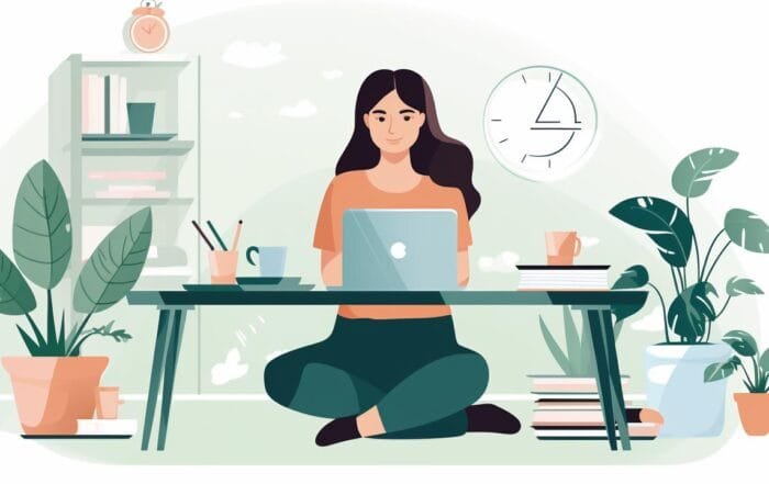 Illustration of a Blogger