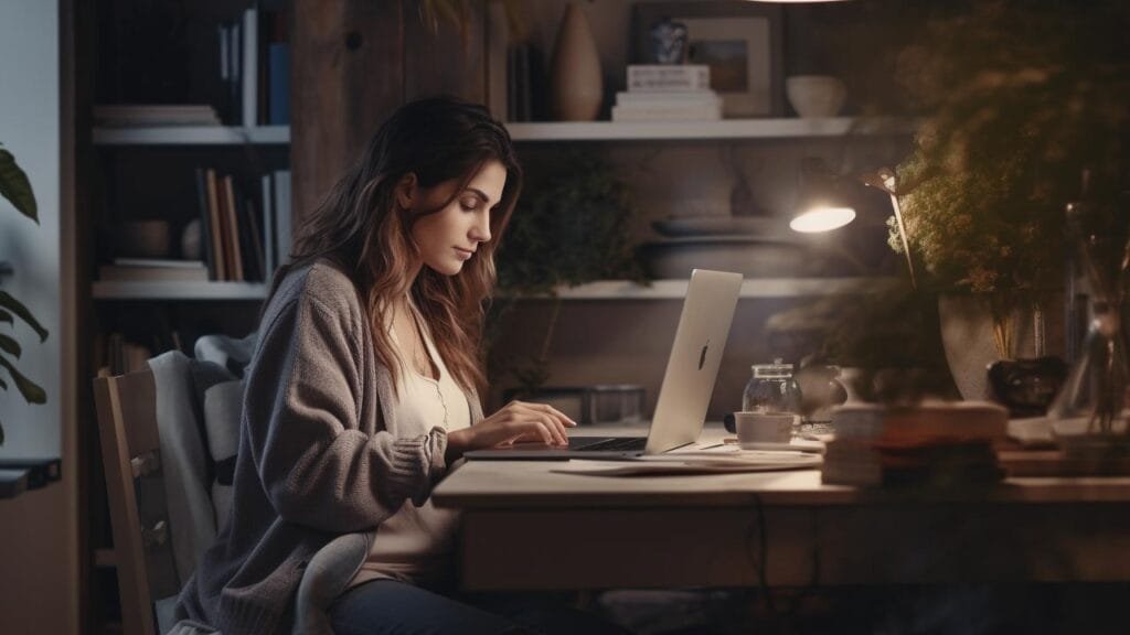 Illustration of a young Blogger